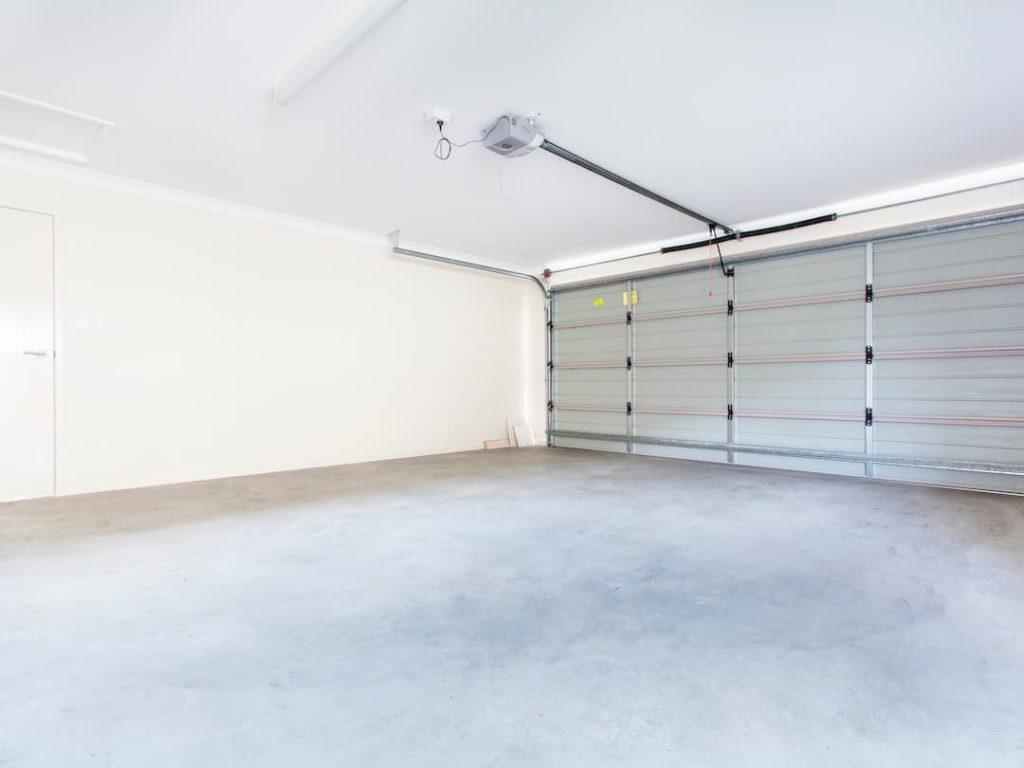garage and concrete floor