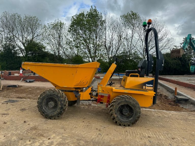 salter dumper machine on construction site
