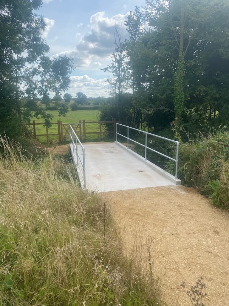 new concrete bridge built