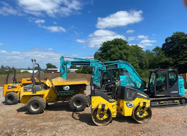 range of machinery available for hire